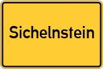 Place name sign Sichelnstein