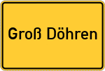 Place name sign Groß Döhren