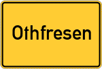 Place name sign Othfresen