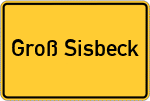 Place name sign Groß Sisbeck