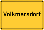 Place name sign Volkmarsdorf