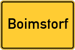 Place name sign Boimstorf