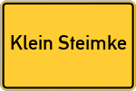 Place name sign Klein Steimke