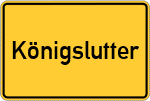 Place name sign Königslutter