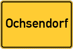 Place name sign Ochsendorf