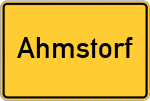 Place name sign Ahmstorf