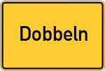 Place name sign Dobbeln