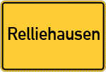 Place name sign Relliehausen
