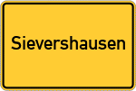 Place name sign Sievershausen