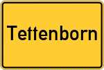 Place name sign Tettenborn