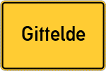 Place name sign Gittelde