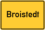 Place name sign Broistedt