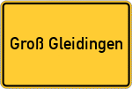 Place name sign Groß Gleidingen