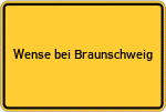 Place name sign Wense bei Braunschweig