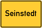Place name sign Seinstedt