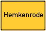 Place name sign Hemkenrode