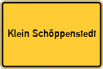 Place name sign Klein Schöppenstedt