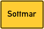 Place name sign Sottmar