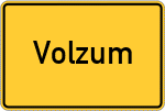 Place name sign Volzum