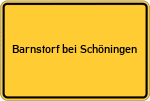 Place name sign Barnstorf bei Schöningen