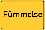 Place name sign Fümmelse