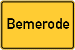 Place name sign Bemerode
