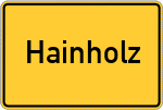 Place name sign Hainholz