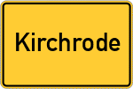 Place name sign Kirchrode