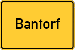 Place name sign Bantorf