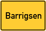 Place name sign Barrigsen