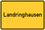 Place name sign Landringhausen
