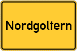 Place name sign Nordgoltern