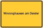 Place name sign Winninghausen am Deister