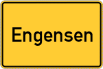 Place name sign Engensen