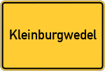 Place name sign Kleinburgwedel
