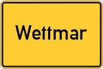 Place name sign Wettmar