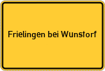 Place name sign Frielingen bei Wunstorf