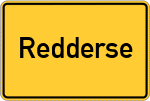 Place name sign Redderse