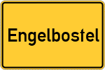 Place name sign Engelbostel