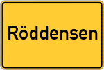 Place name sign Röddensen