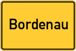 Place name sign Bordenau