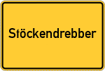 Place name sign Stöckendrebber