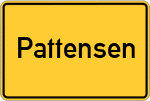 Place name sign Pattensen