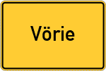 Place name sign Vörie
