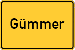Place name sign Gümmer