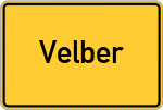 Place name sign Velber