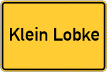 Place name sign Klein Lobke