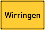 Place name sign Wirringen