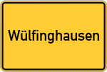 Place name sign Wülfinghausen