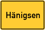 Place name sign Hänigsen